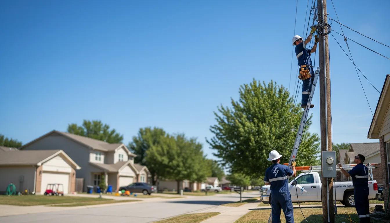 Residential electrician providing installation services in Hosmer, SD